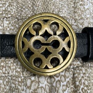 Vintage Coach Studded Belt with Signature Interlocking C Buckle